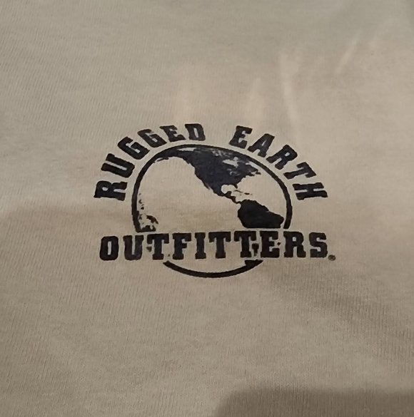 Rugged Earth Outfitters Redfish Men's Beige Long Sleeve Shirt - Picture 3 of 6